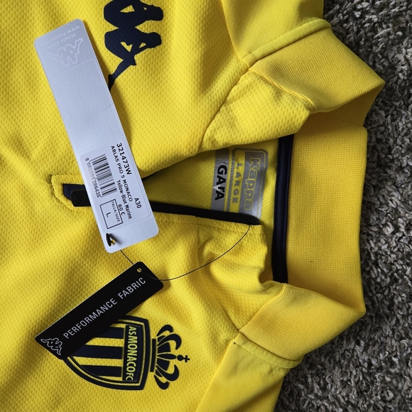 AS Monaco Technical Soccer Training Top by Kappa - Picture 2 of 3